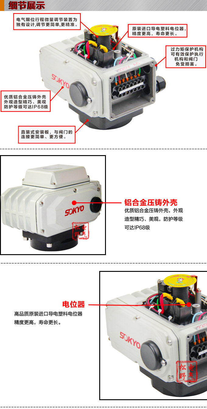 電動執(zhí)行機構,YTDG-RKB400電動執(zhí)行器,電動頭細節(jié)圖1
