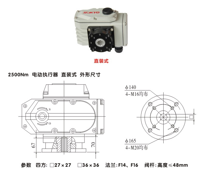 電動執(zhí)行機(jī)構(gòu),YTDG-RKB2500電動執(zhí)行器,電動頭結(jié)構(gòu)圖,直裝式
